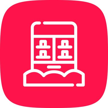 Otomat Basit Simgesi, Vektör İllüstrasyonu