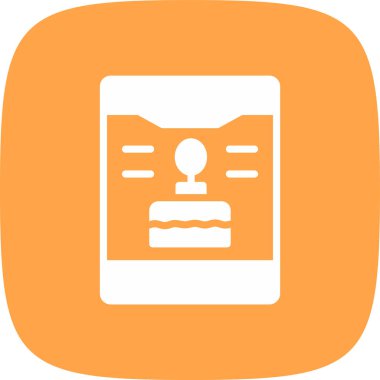 Akıllı Telefon basit simgesi, vektör illüstrasyonu