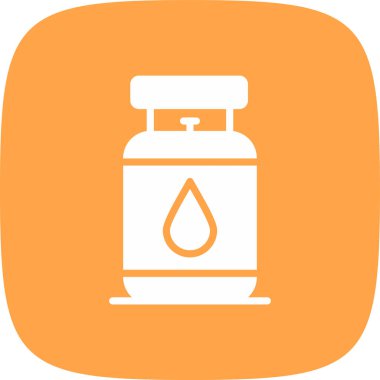 Gaz Doldurucu Basit Simgesi, Vektör İllüstrasyonu