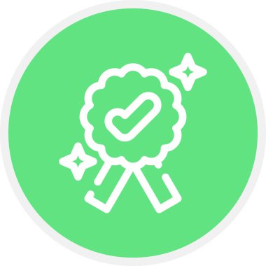 Genişletilmiş Garanti Satırı Çemberi Basit Simge, Vektör Resimleri