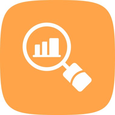 vektör analitik düz simge