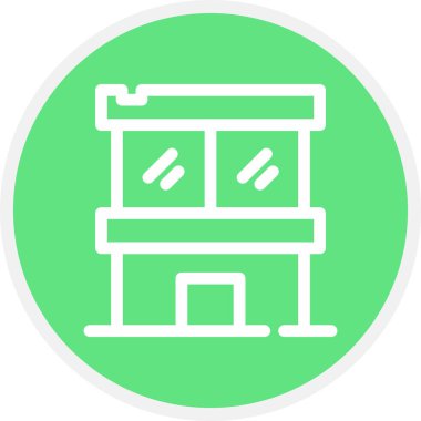 Daire Çizgisi Çemberi Basit Simge, Vektör İllüstrasyonu