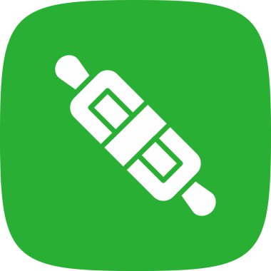 Rolling Pin basit simgesi, vektör illüstrasyonu