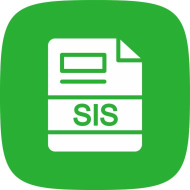 SIS Basit Simge, Vektör İllüstrasyonu