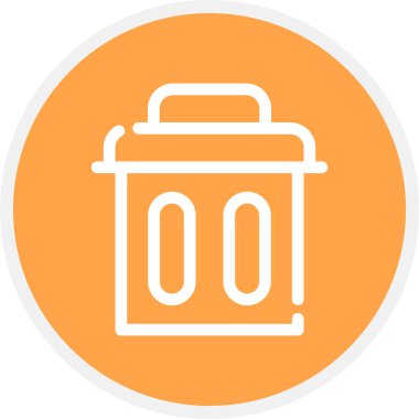 Satır Çemberi Basit Simge, Vektör Resmini Sil