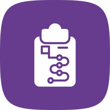 İş Planı Basit Simge, Vektör İllüstrasyonu