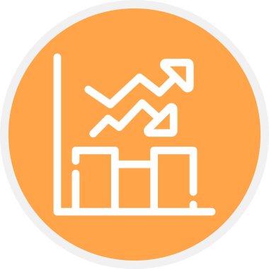 Çevrimiçi Ticaret Hattı Çemberi Basit Simge, Vektör Resimleri