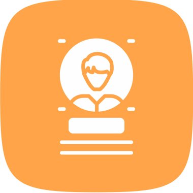 Çalışan Simgesi Basit, Vektör İllüstrasyonu