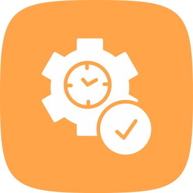 Saat simgesi, vektör illüstrasyonu