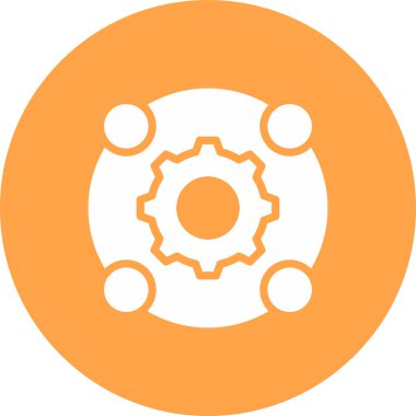 Dişliler. Web simgesi basit tasarım