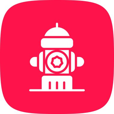 Yangın musluğu Simgesi, Vektör İllüstrasyonu