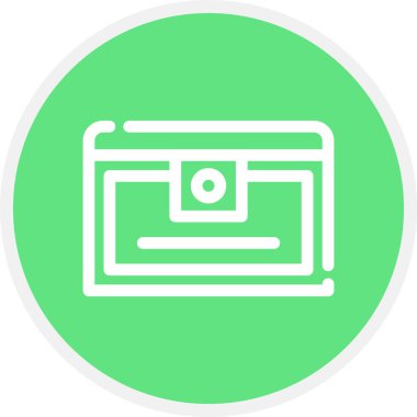 Define Satırı Çemberi Basit Simge, Vektör İllüstrasyonu