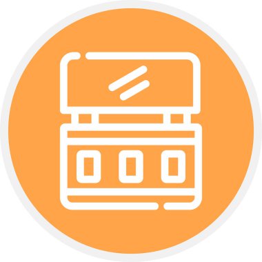 Göz Hattı Çemberi Basit Simge, Vektör Resimleri