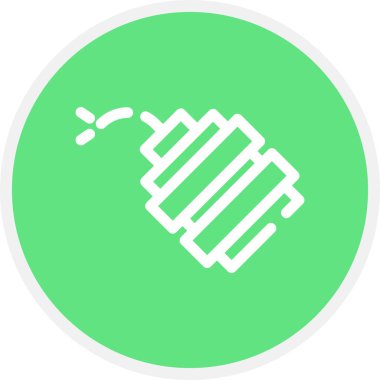 Dinamit Hattı Çemberi Basit Simge, Vektör Resimleri