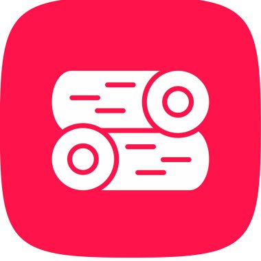 Günlük kaydı simgesi, vektör illüstrasyonu