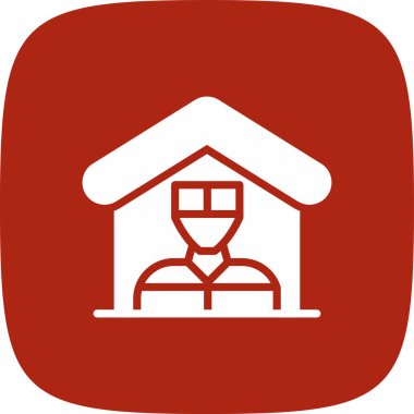 İpotek Dolandırıcılığı Basit Simge, Vektör İllüzyonu