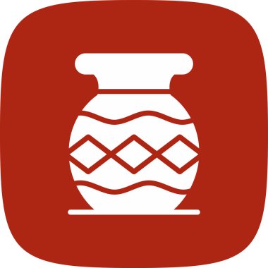 Vazolar Basit Simge, Vektör İllüstrasyonu