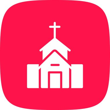 Kilise Simgesi, Vektör İllüstrasyonu