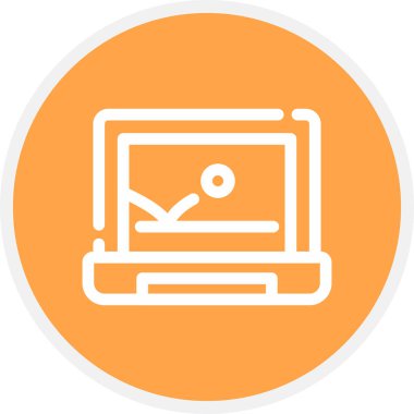 Hareket Grafiği Çemberi Basit Simge, Vektör Resimleri