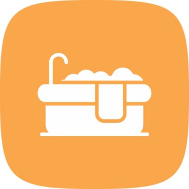 Banyo simgesinin vektör illüstrasyonu