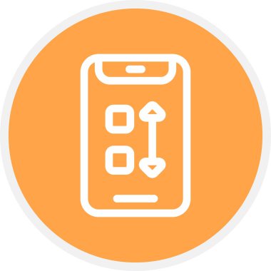 Satır Çemberi Basit Simgesi, Vektör Resmini Sırala