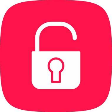 Basit Simge, Vektör İllüstrasyonunu Aç