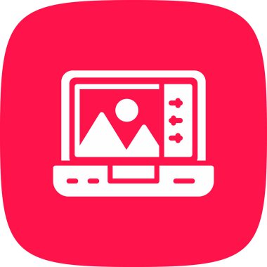 Fotoğraf Düzenleme Basit Simge, Vektör İllüstrasyonu