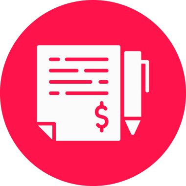 Belge. Web simgesi basit illüstrasyon