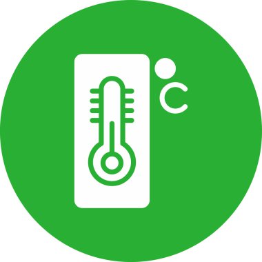 sıcaklık simgesi vektör illüstrasyonu