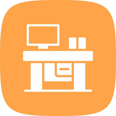 Resepsiyon basit simgesi, vektör çizim