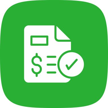 Kredi Başvuru Durumu Basit Simge, Vektör İllüstrasyonu