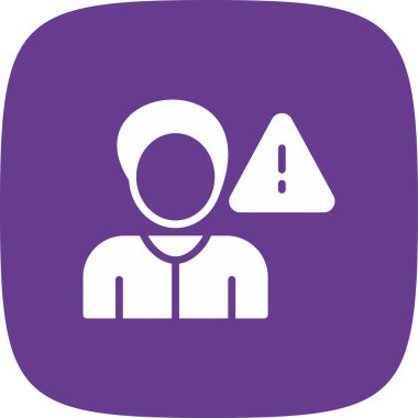 Tedbirli Basit Simge, Vektör İllüstrasyonu