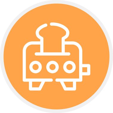 Tost Hattı Çemberi Basit Simge, Vektör Resimleri