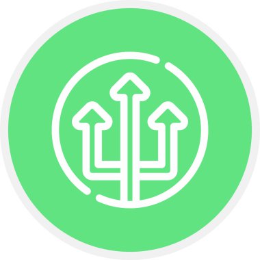 Yol Çizgisi Çemberi Basit Simge, Vektör Resimleri