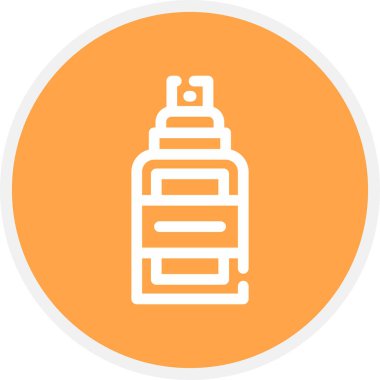 Saç Spreyi Çemberi Basit Simge, Vektör Resimleri