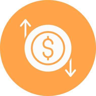 Dolar vektör simgesi modern basit vektör çizimi