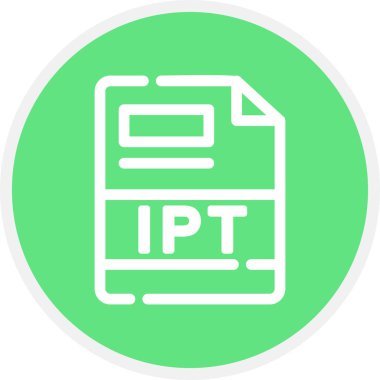 IPT Satır Çemberi Basit Simge, Vektör Resimleri