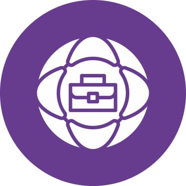 Çanta. Web simgesi basit tasarım