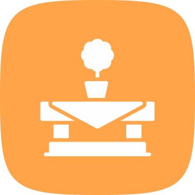 Tablo basit simgesi, vektör illüstrasyonu