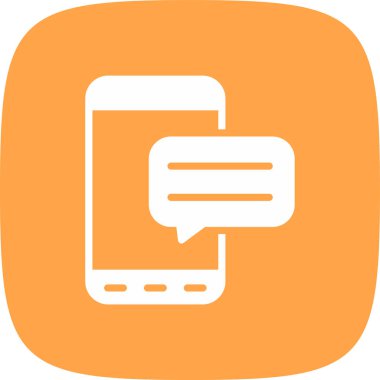 Konuş. Web simgesi basit illüstrasyon