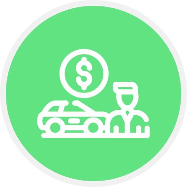 Dağıtıcı Teşvikler Satır Çemberi Basit Simge, Vektör Resimleri