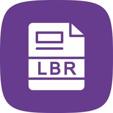LBR Basit Simge, Vektör İllüstrasyonu