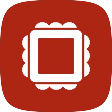 Sihirli Ayna Simgesi Basit, Vektör İllüstrasyonu