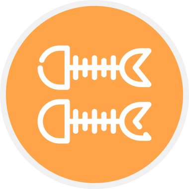 Gıda Atık Çizgisi Çemberi Basit Simge, Vektör Resimleri