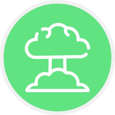 Bomba Hattı Çemberi Basit Simge, Vektör Resimleri