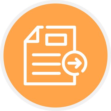 Dosya Aktarım Satırı Çemberi Basit Simge, Vektör Resimleri