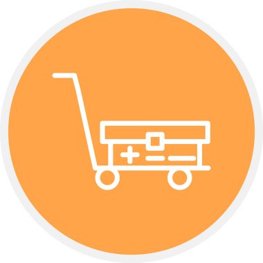 Sedye Hattı Çemberi Basit Simge, Vektör Resimleri