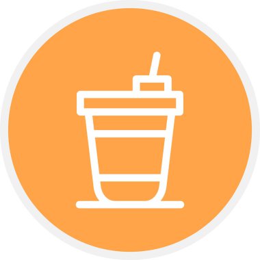 Satır Çemberi Basit Simgesi, Vektör Resmini İç