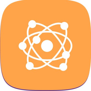 vektör atom simgesi, vektör illüstrasyonu