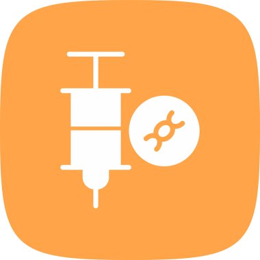 DNA basit simgesi, vektör çizimi